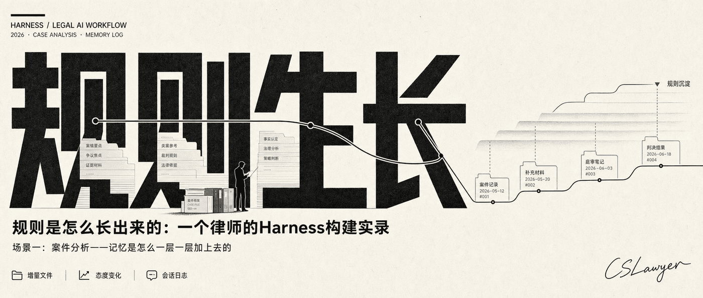 规则是怎么长出来的：一个律师的Harness构建实录封面图
