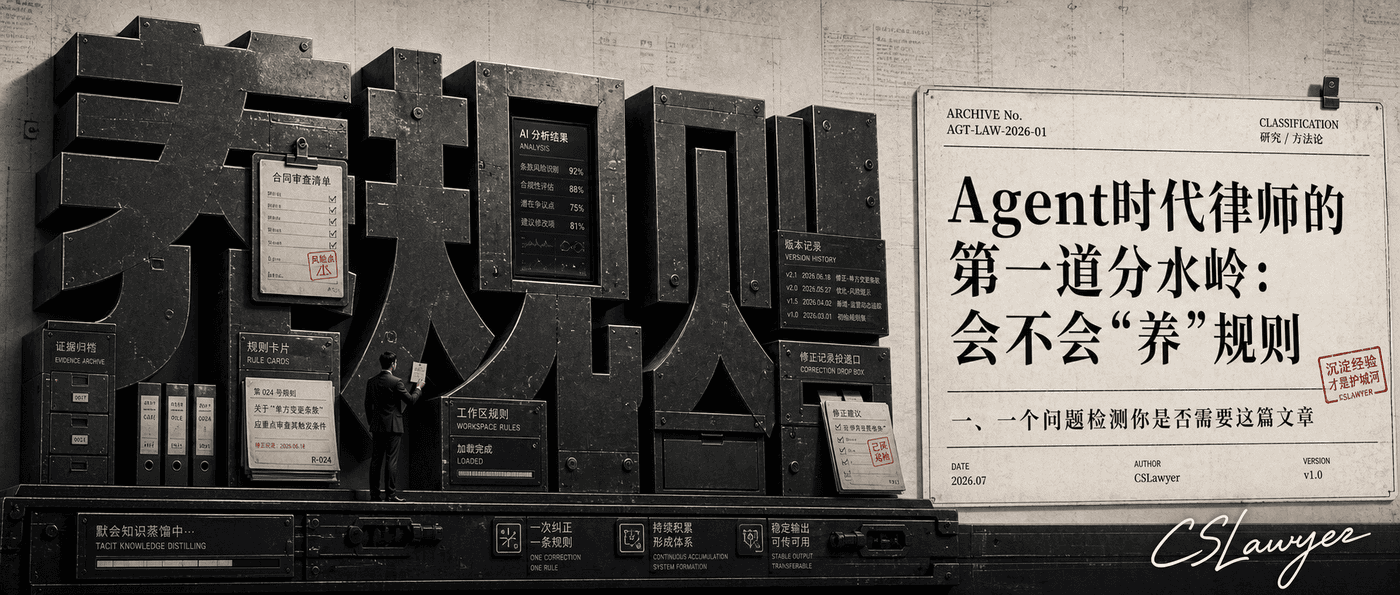 Agent时代律师的第一道分水岭：会不会
