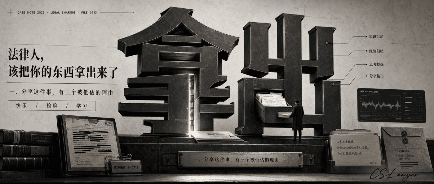 法律人，该把你的东西拿出来了封面图